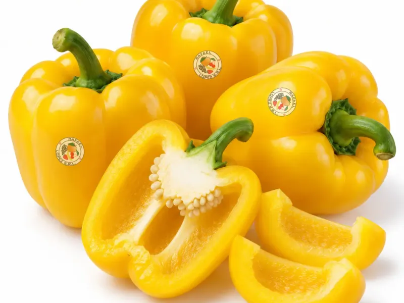 Imagen ilustrativa de pimiento amarillo para catálogo mayorista